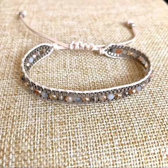 ⚡️2 for $15 Bohemian Weave Rope Crystal Bracelet - Picture 2 of 4